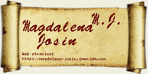 Magdalena Josin vizit kartica
